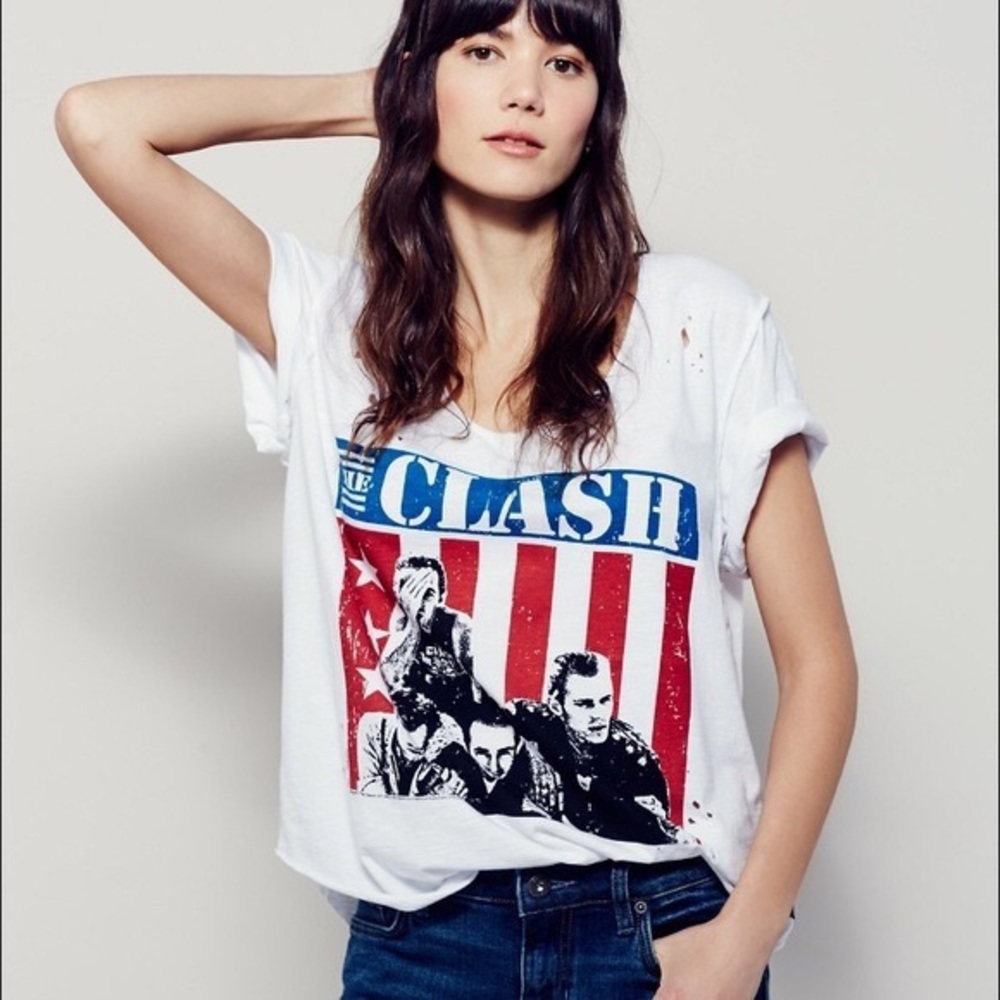 Free People The Clash Graphic Tee